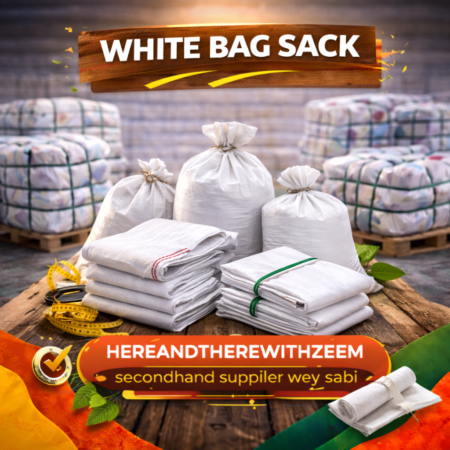 White Bag Sack By Hereandtherewithzeem